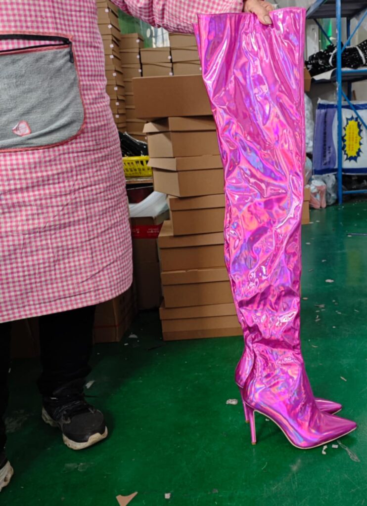 Solid Glossy Boots