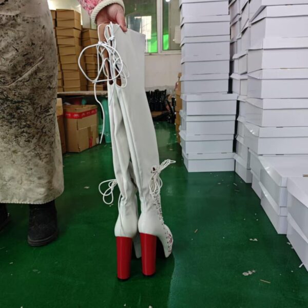 White Red Boots - Image 2