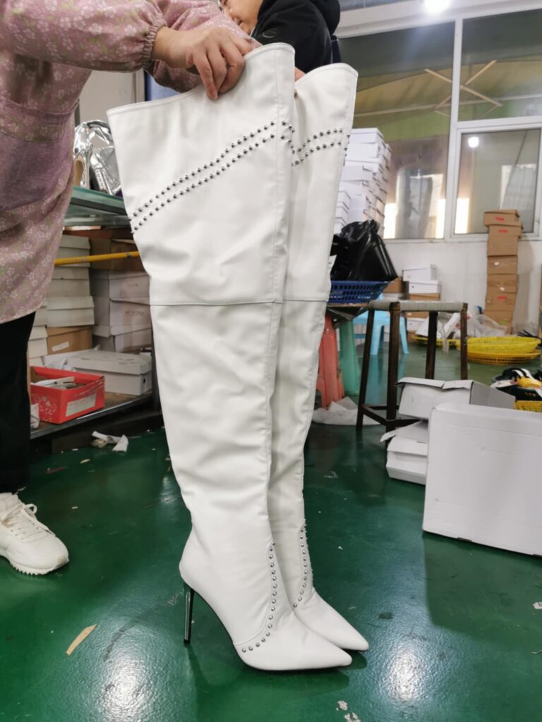 White Studs boots