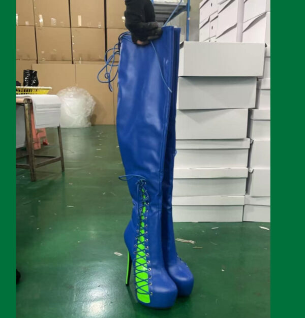 Blue inside Neon Boots - Image 2
