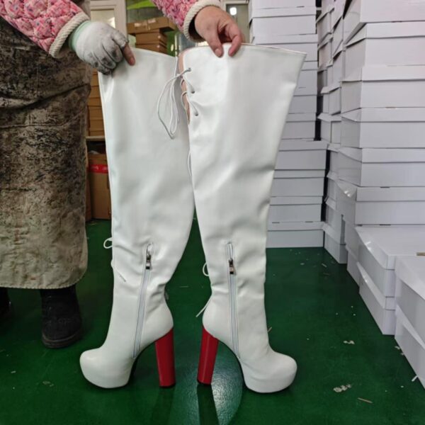 White Red Boots - Image 3