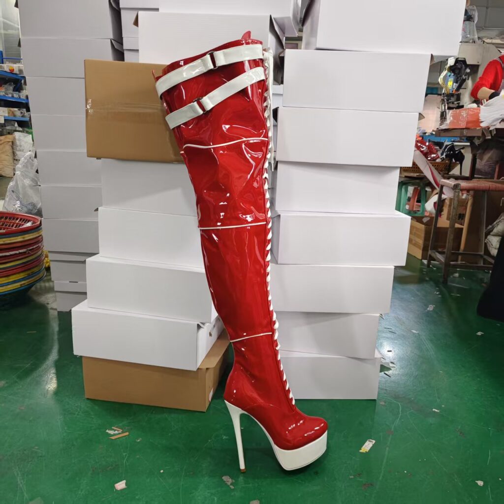 Shiny Red Boots