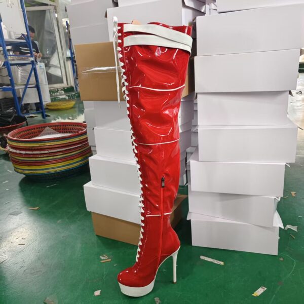 Shiny Red Boots - Image 2