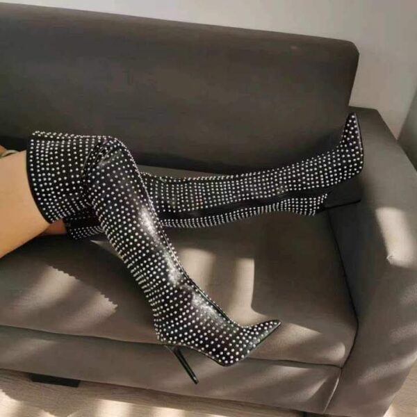 Black Studs Boots
