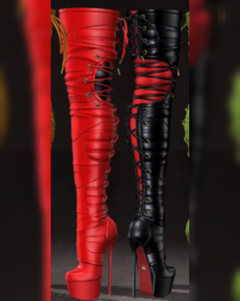 Lace Back Boots