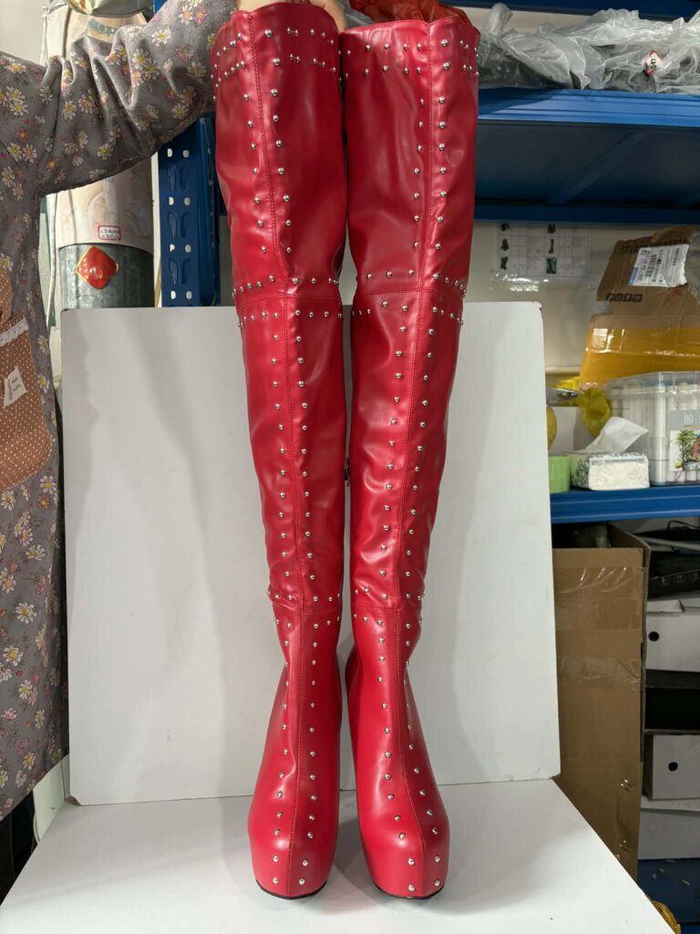 Red studs Boots